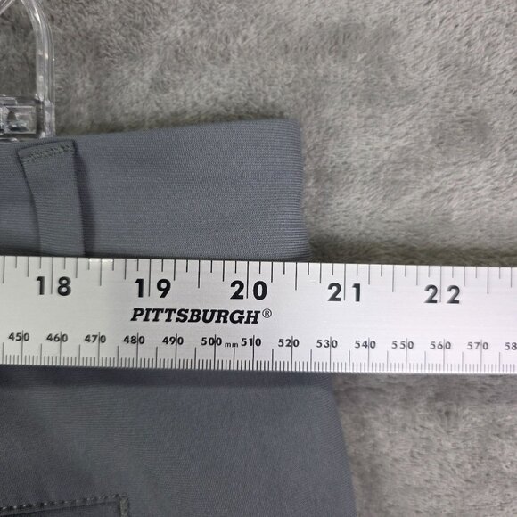 Mens Gray Members Mark Benton Performance Shorts Front 9" Inseam Flat Size 40 - Picture 7 of 10